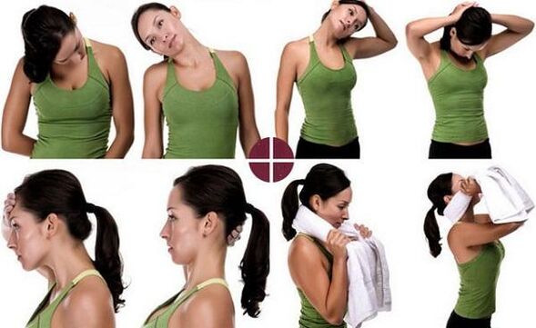 Ejercicios del cuello de osteocondrosis