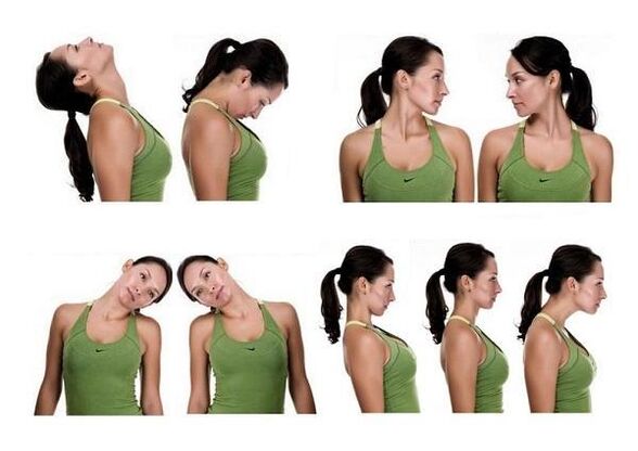 Ejercicios para la osteocondrosis de la columna cervical